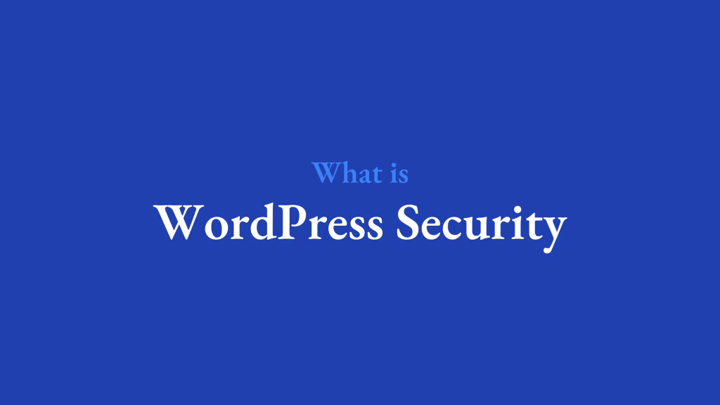 What is WordPress Security?