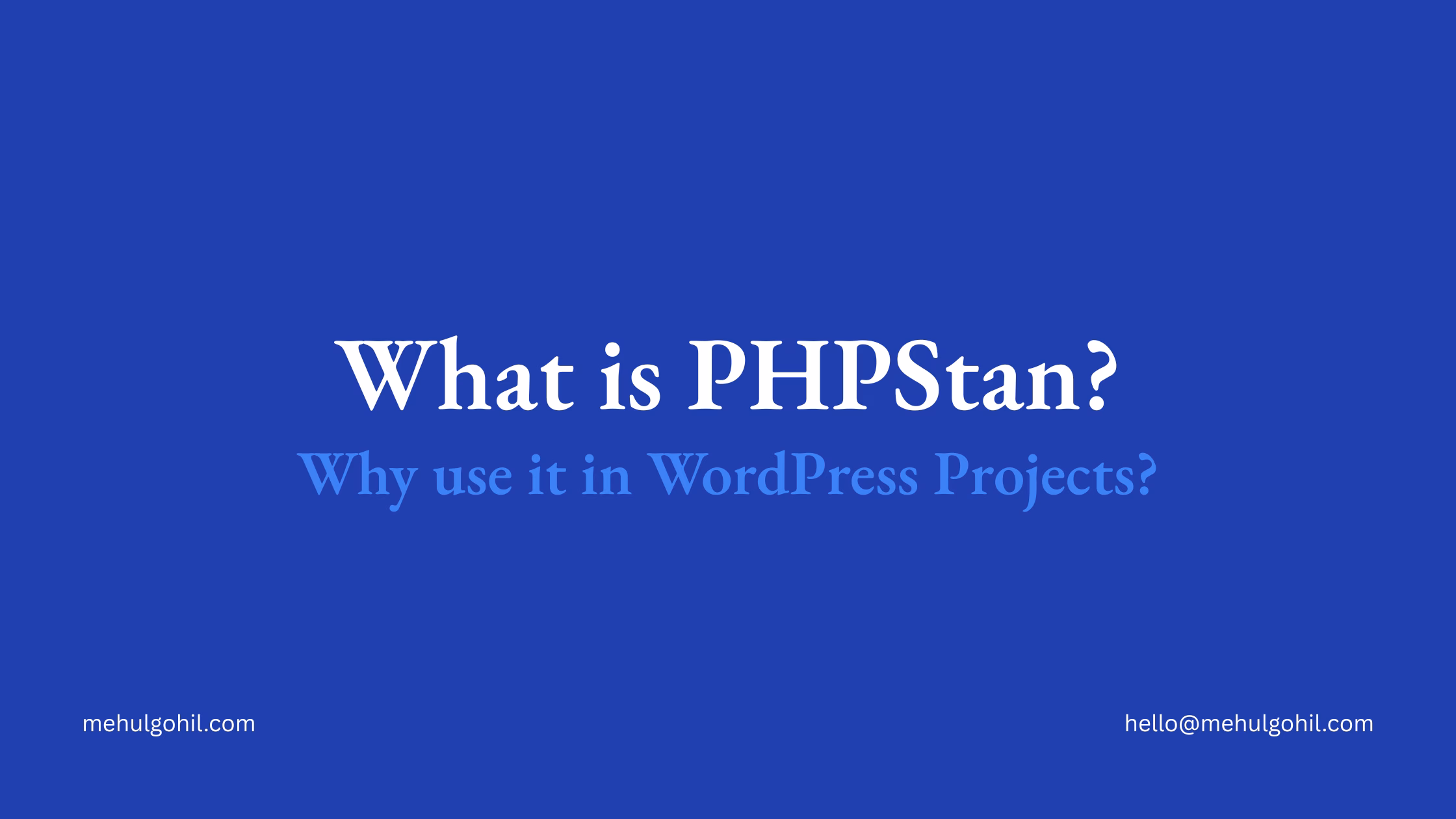 What is PHPStan?