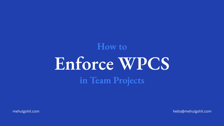 How to Enforce WPCS in Team Projects (Agencies & Freelancers) How to Enforce WPCS in Team Projects?