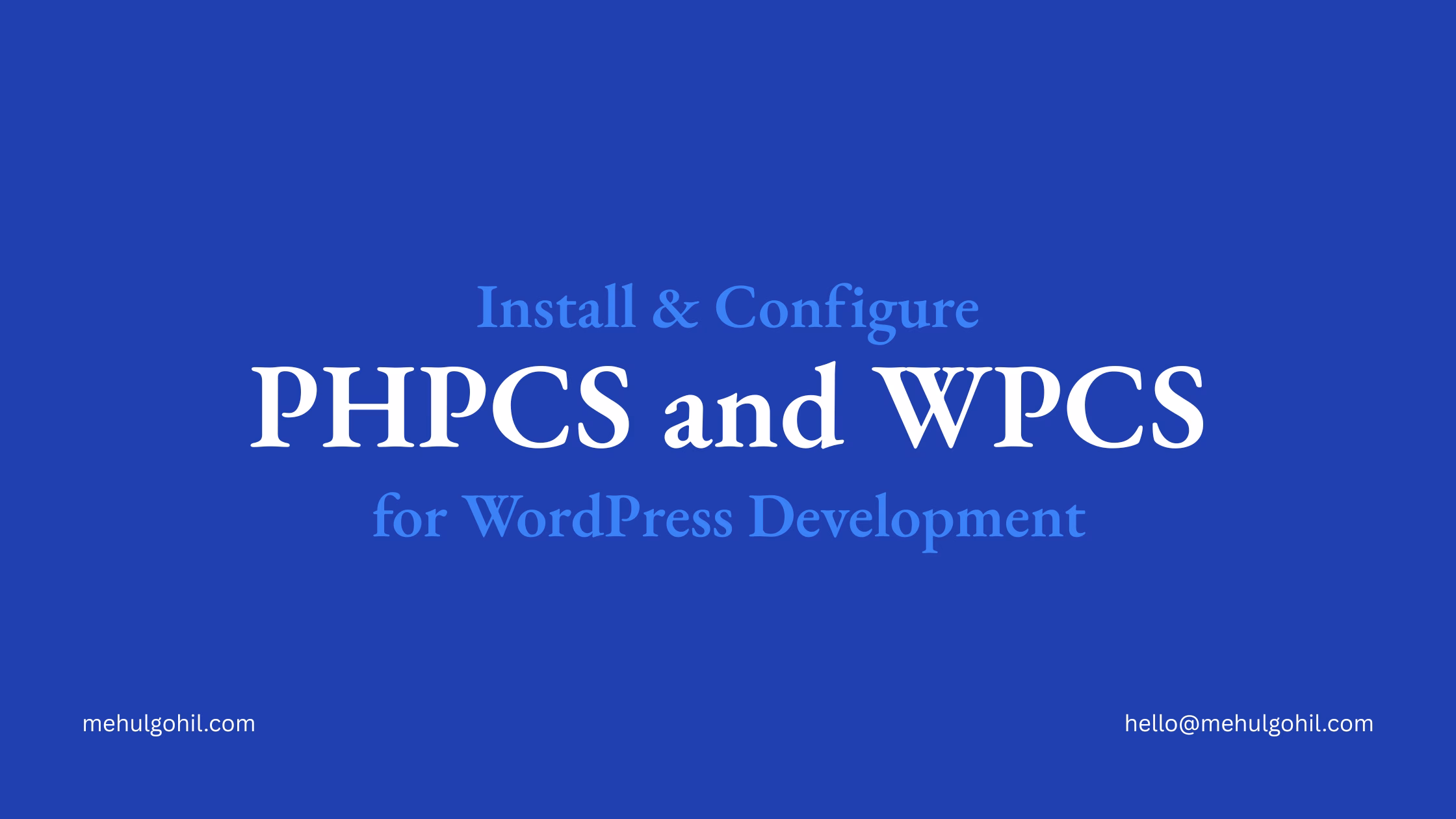 Install PHP_CodeSniffer