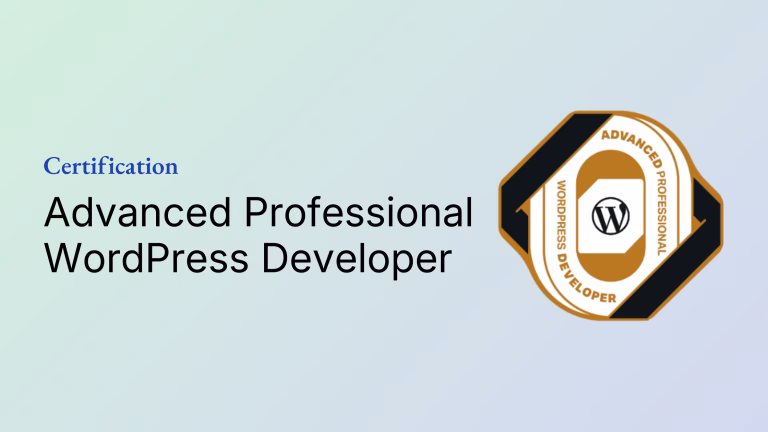 Advanced Professional WordPress Developer Cerfication - Mehul Gohil - Enterprise WordPress Engineer